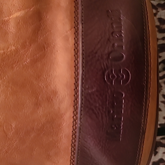 MARINO ORLANDI ITALIAN LEATHER HOBO BAG - Picture 2 of 7